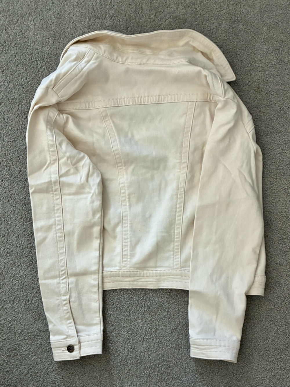 Cream white denim jacket - Picture 8 of 8